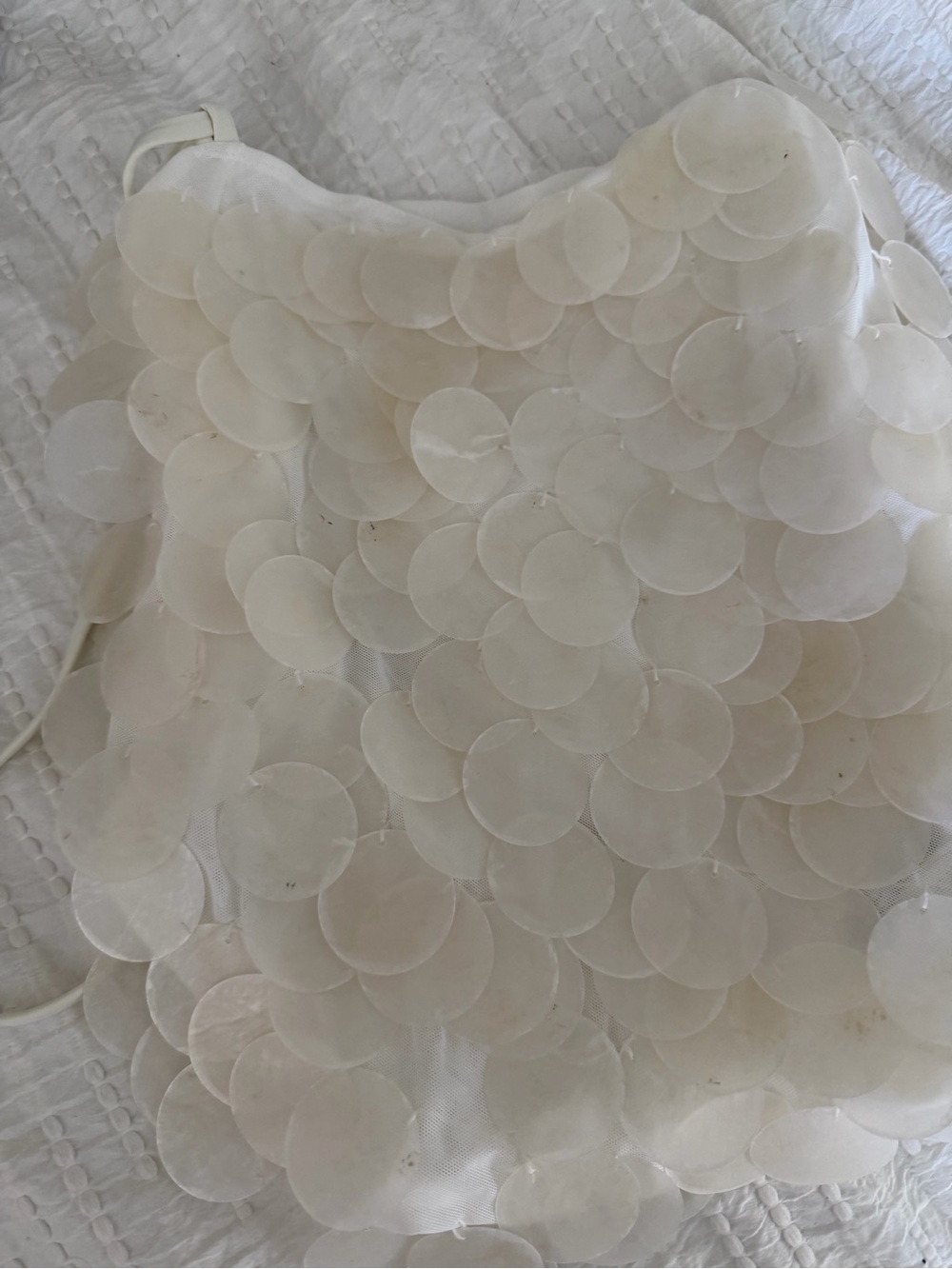 White Fox Athens Aura Ivory Shell Halter Top + Forgiven Aura Matching Skirt - Picture 8 of 9